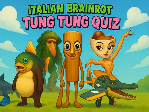 Italian Brainrot tung Tung Quiz – Match Meme Names to the Right Character!